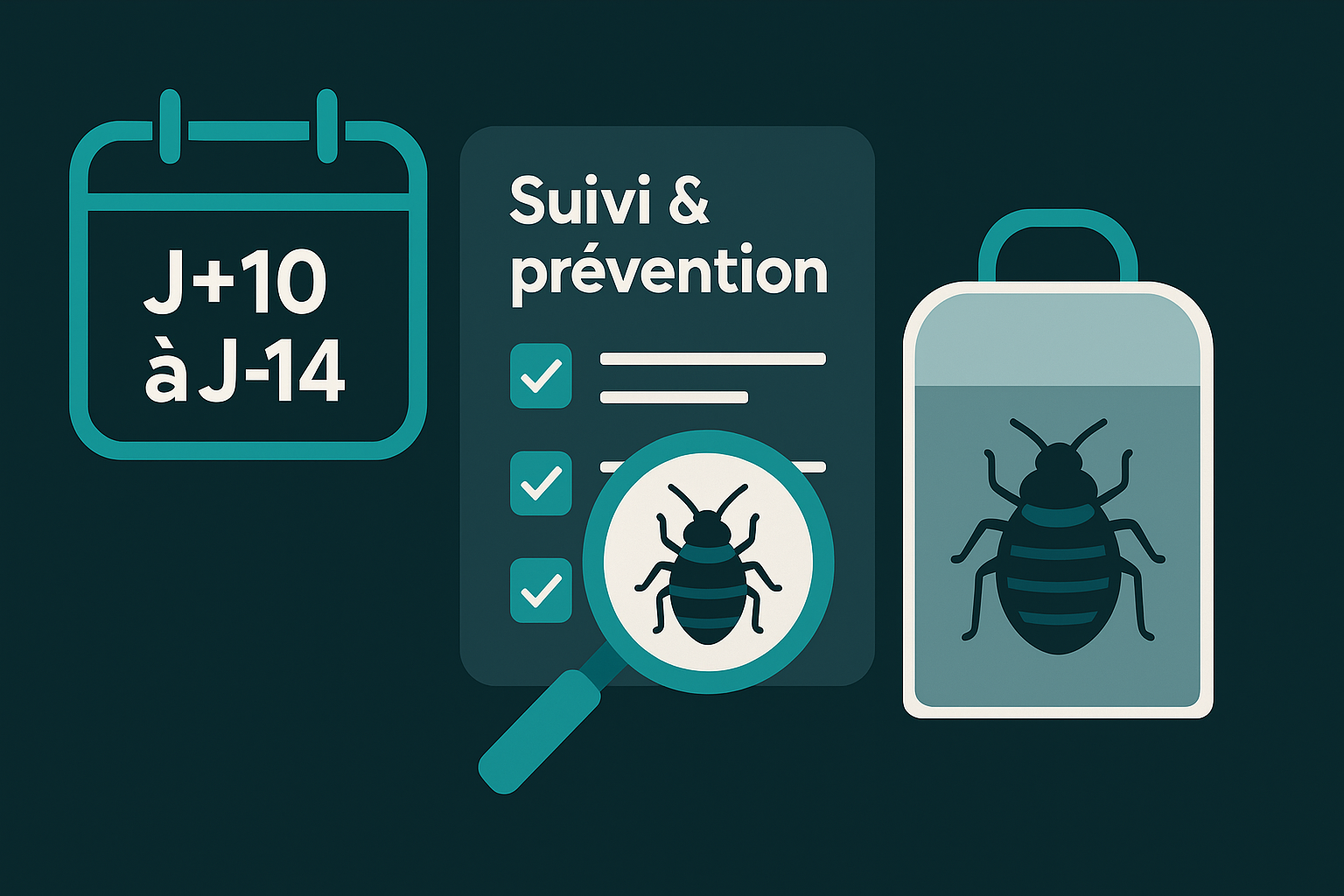 Deuxième passage : réinspection, ré-application ciblée et conseils anti-récidive